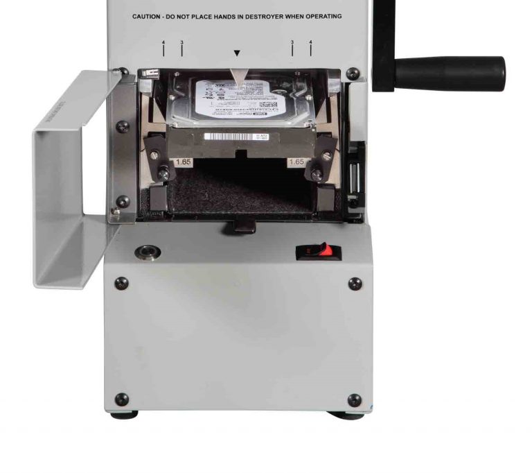 Letak Hardisk di Proton PDS-100 Hard Drive Destroyer