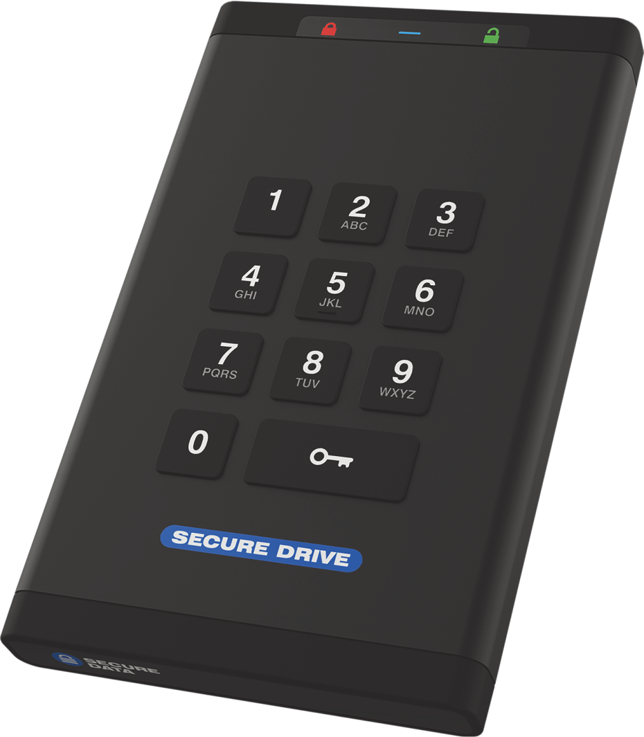 SecureDrive® KP HardwareEncrypted External Portable Drive Alumagubi
